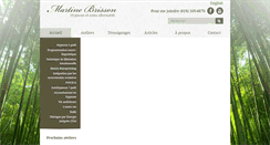 Desktop Screenshot of martinebrisson.com