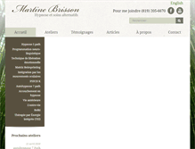 Tablet Screenshot of martinebrisson.com